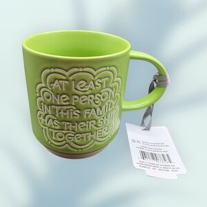 Hallmark Green Ceramic Mug with Humorous Quote 16oz